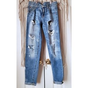 Boyfriend Distress Jeans
